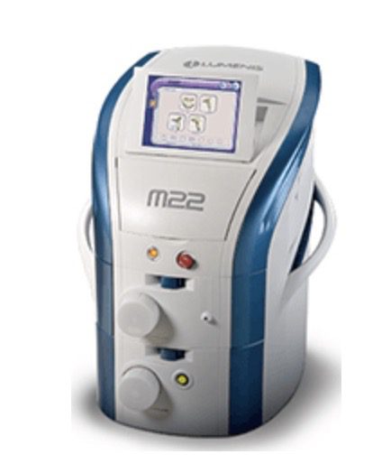 Picture of the floor unit IPL machine made by Lumenis, called the M22 model.